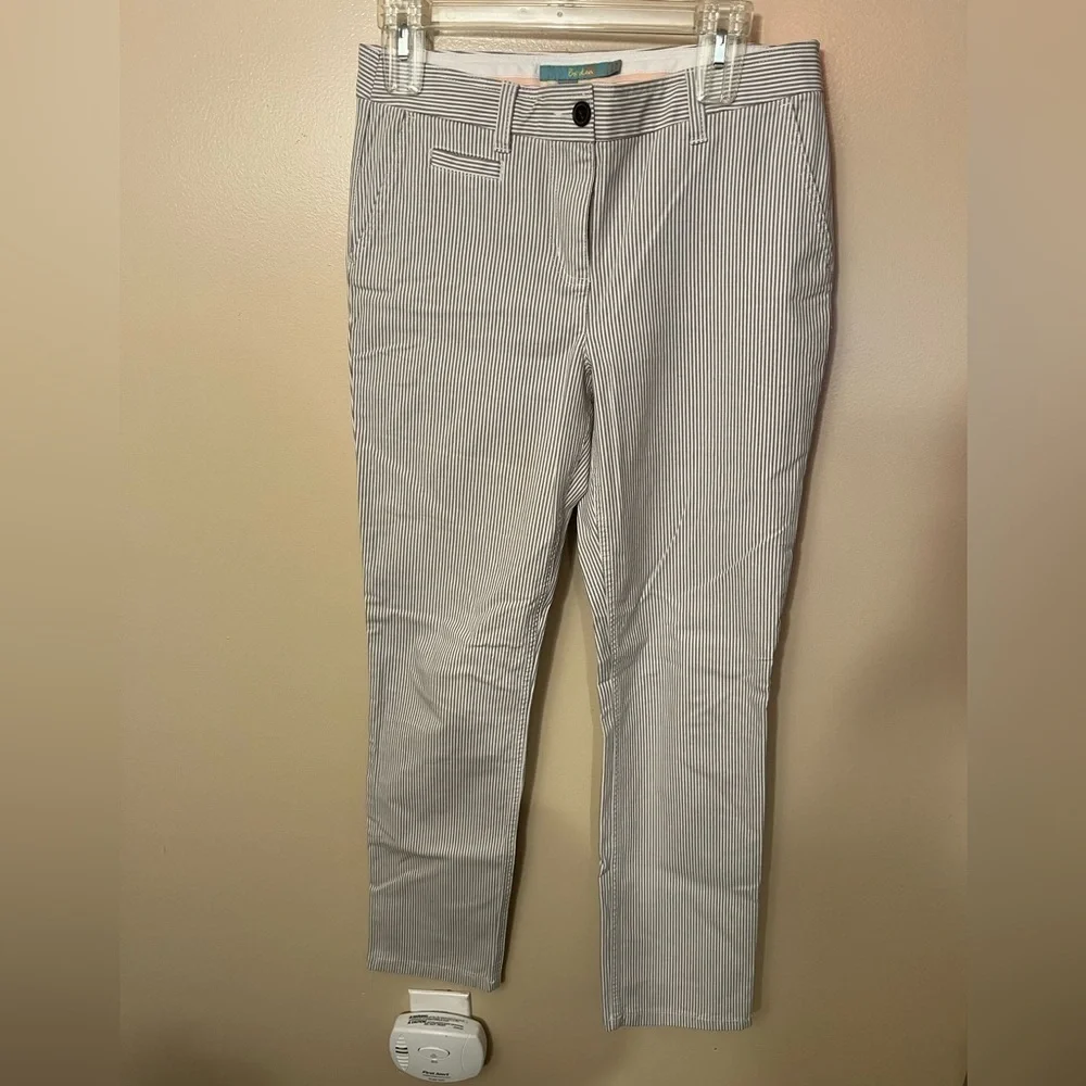 Boden Chino Blue/White Pin Stripe Pants S. 6R